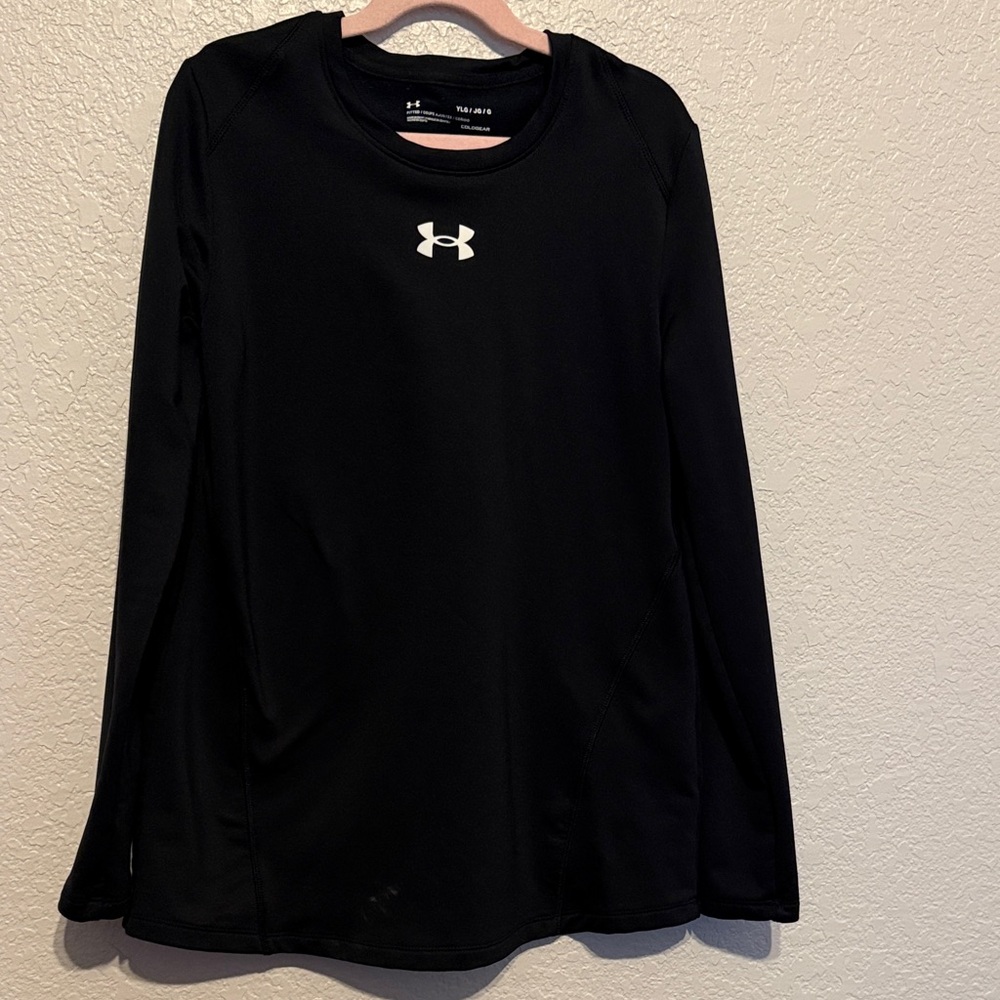 Under Armour Kids Black Long Sleeve Tee